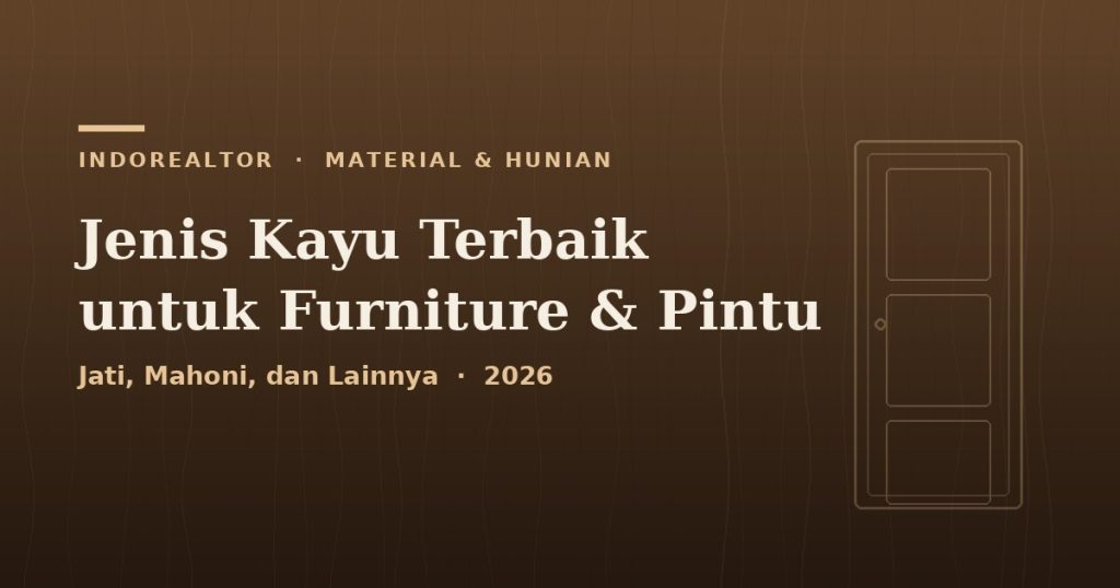 Jenis Kayu Terbaik untuk Furniture dan Pintu (Jati vs Mahoni)