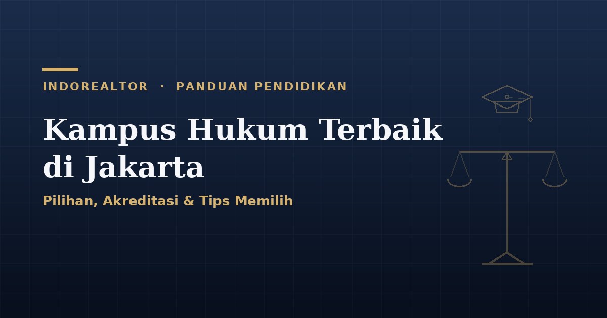 Pilihan kampus hukum terbaik di Jakarta dan tips memilihnya