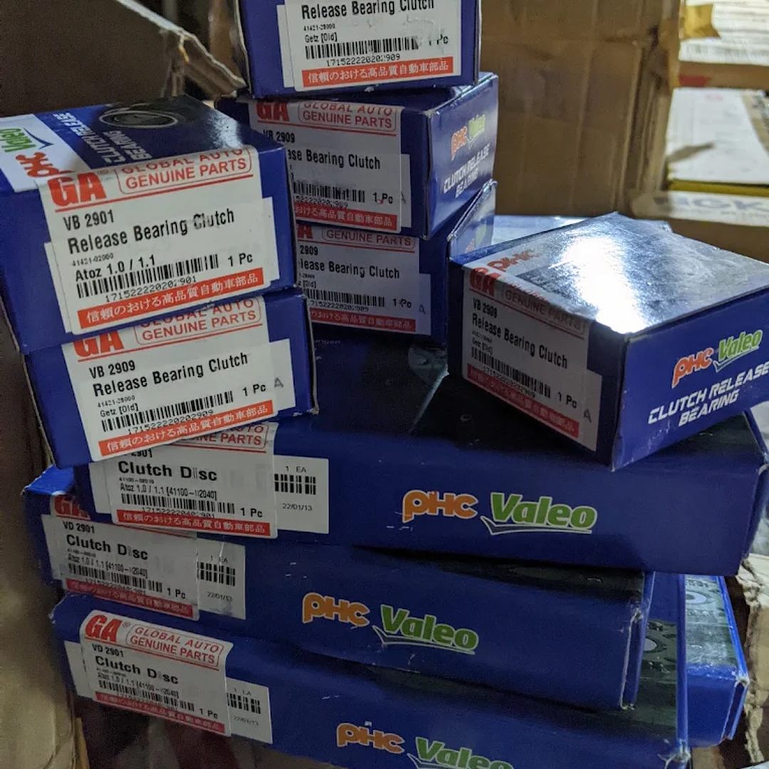 Stok sparepart kopling mobil original dan aftermarket grosir di PT Surya Kencana Indah Jakarta
