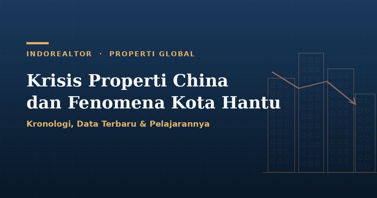 Krisis properti China, fenomena kota hantu, dan penurunan harga rumah